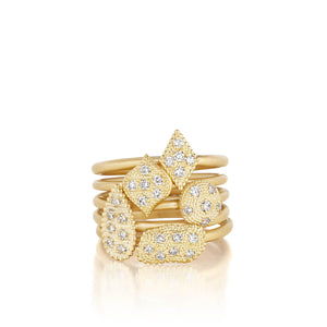 Tri Gold Stack Rings Tri Gold Stackable Rings
